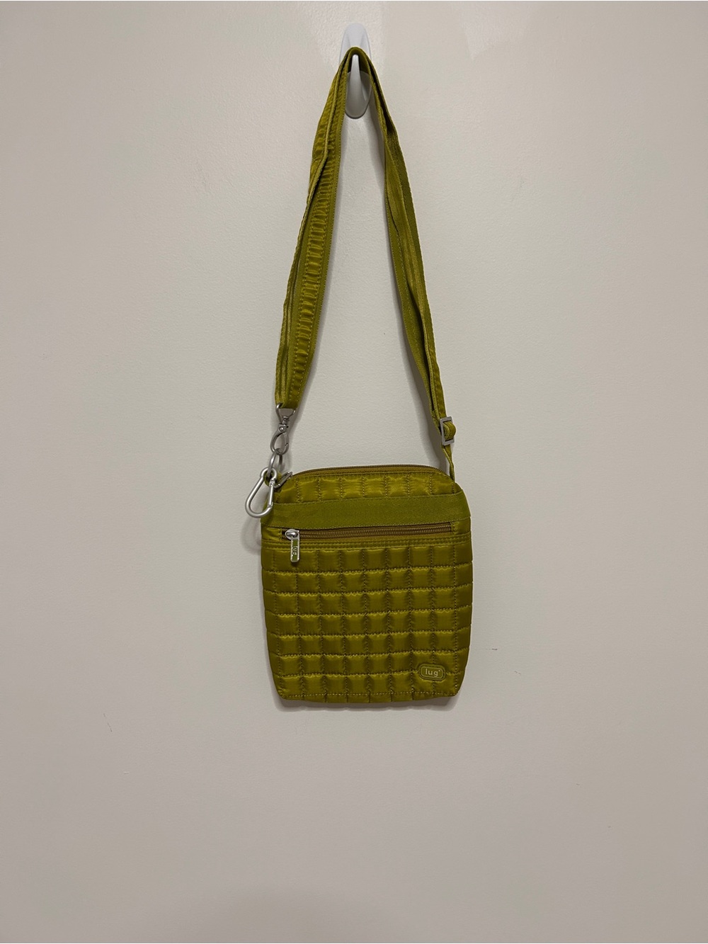Lug Skipper quilted crossbody bag purse vibrant green chartreuse Resort Wear